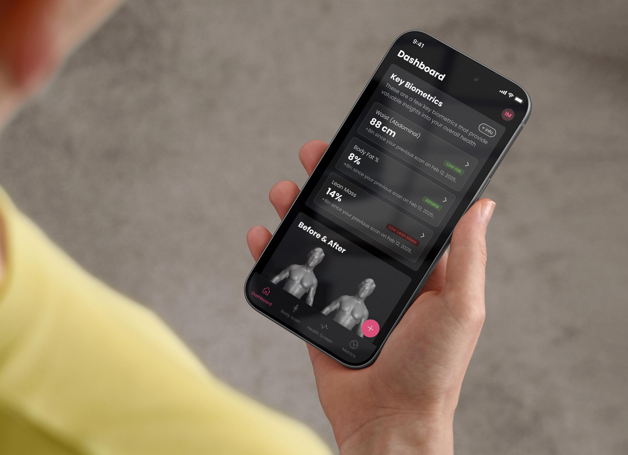 Styku mobile app — body scan and metrics